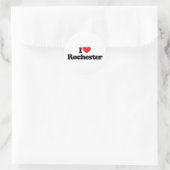 I Liebe Rochester Runder Aufkleber (Tasche)