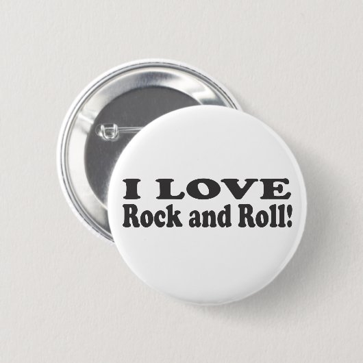 I Liebe-Rock-and-Roll! Button (Vorne & Hinten)