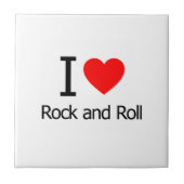 I Liebe Rock and Roll Fliese (Vorderseite)