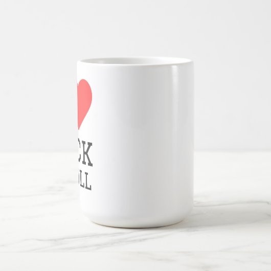 I Liebe Rock and Roll Kaffeetasse (Mittel)