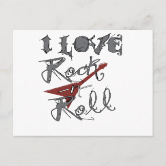 I Liebe Rock and Roll Postkarte