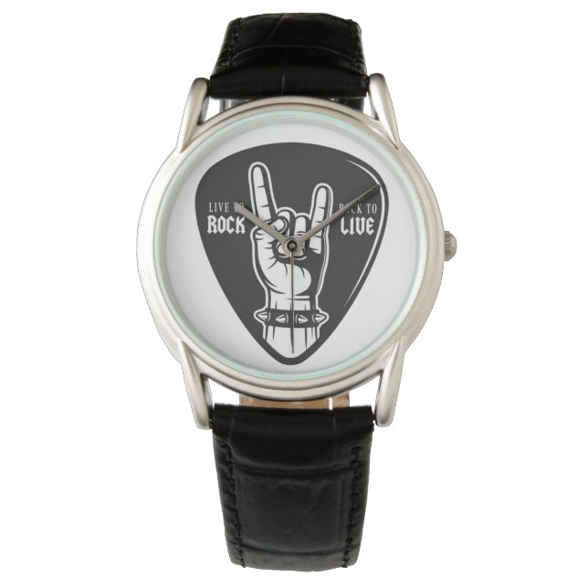 I Liebe Rock Armbanduhr (Vorderseite)