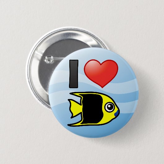 I Liebe Rock Beauty Button (Vorne & Hinten)