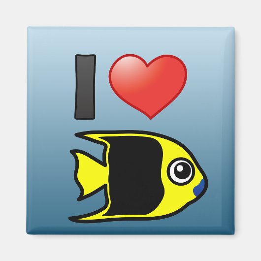 I Liebe Rock Beauty Magnet (Vorne)