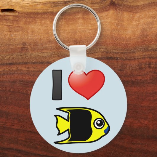 I Liebe Rock Beauty Schlüsselanhänger (Vorderseite)