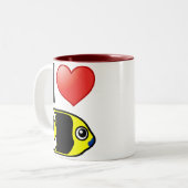 I Liebe Rock Beauty Zweifarbige Tasse (Vorderseite Links)