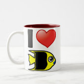 I Liebe Rock Beauty Zweifarbige Tasse (Links)