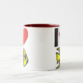 I Liebe Rock Beauty Zweifarbige Tasse (Mittel)