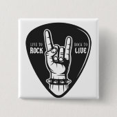 I Liebe Rock Button (Vorderseite)