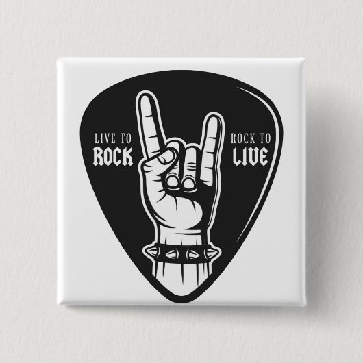 I Liebe Rock Button (Vorderseite)