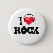 I Liebe Rock Button (Vorderseite)