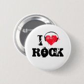 I Liebe Rock Button (Vorne & Hinten)