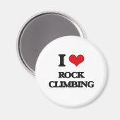 I Liebe Rock Climbing Magnet (Vorderseite/Rückseite)