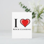 I Liebe Rock Climbing Postkarte (Stehend Vorderseite)