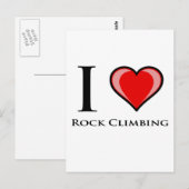 I Liebe Rock Climbing Postkarte (Vorne/Hinten)