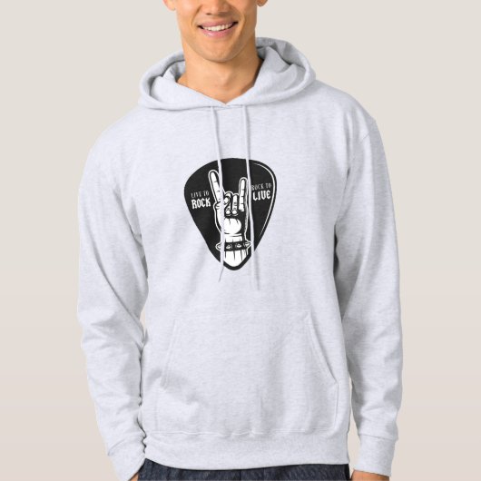 I Liebe Rock Hoodie (Vorderseite)