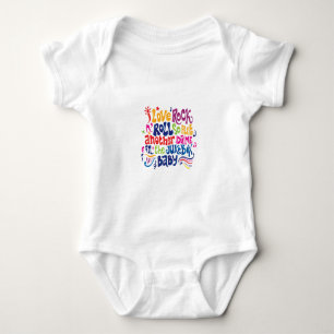 I Liebe Rock n Roll Baby Strampler