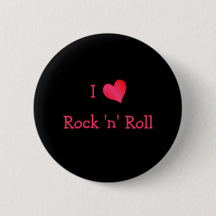 I Liebe Rock 'n' Roll Button