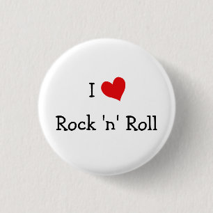 I Liebe Rock 'n' Roll Button