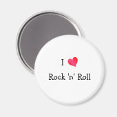 I Liebe Rock 'n' Roll Magnet (Vorderseite/Rückseite)