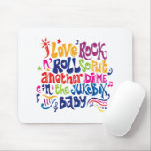 I Liebe Rock n Roll Mousepad (Mit Mouse)