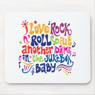 I Liebe Rock n Roll Mousepad