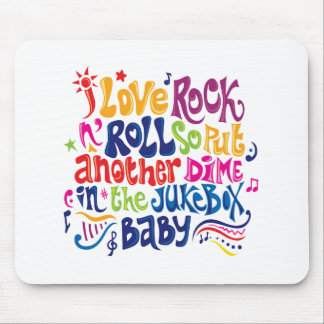 I Liebe Rock n Roll Mousepad