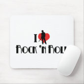 I Liebe Rock 'n Roll Mousepad (Mit Mouse)