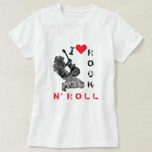 I Liebe Rock N' Roll T - Shirt Gitarrenspieler