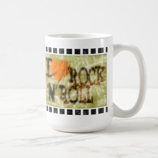 I Liebe Rock 'N' Roll - Tasse (Rechts)