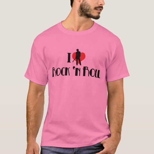 I Liebe Rock & Roll T - Shirt (Vorderseite)