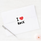 I Liebe Rock Runder Aufkleber (Umschlag)