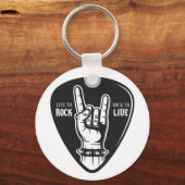 I Liebe Rock Schlüsselanhänger (Vorderseite)
