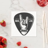 I Liebe Rock Serviette (Beispiel)