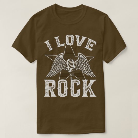 I Liebe Rock T-Shirt (Design vorne)