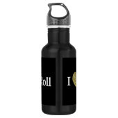 I Liebe Rock Trinkflasche (Rückseite)
