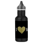 I Liebe Rock Trinkflasche (Links)