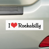 I Liebe Rockabilly Autoaufkleber (Auf Auto)