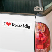 I Liebe Rockabilly Autoaufkleber (Auf Lkw)