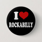 I Liebe Rockabilly Button (Vorderseite)