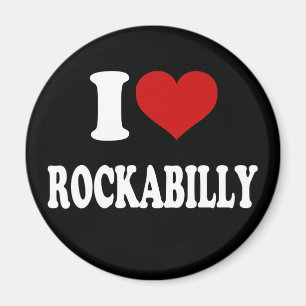 I Liebe Rockabilly Magnet