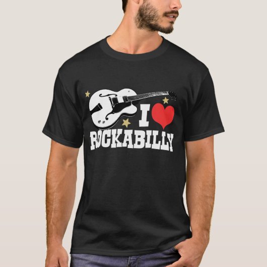 I Liebe Rockabilly T-Shirt (Vorderseite)
