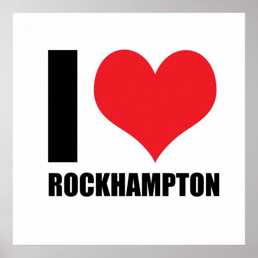 I Liebe Rockhampton Poster (Vorne)