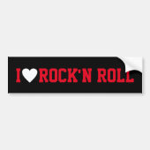 i Liebe rock'n roll Autoaufkleber (Vorne)