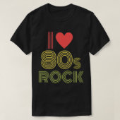 I Liebe Rock'n'Roll 80er Retro Music Tshirt für Ju (Design vorne)