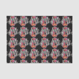 I Liebe Rock'n'Roll Electric Gitarre geteert Decou Seidenpapier