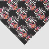 I Liebe Rock'n'Roll Electric Gitarre geteert Decou Seidenpapier (Ausschnitt)