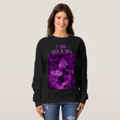 I Liebe Rock'n'Roll Electric Guitar Malerei Lila Sweatshirt (Vorne ganz)