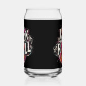 I Liebe Rock'n'Roll Electric Guitar Painting Dosenglas (Rechts)