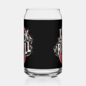 I Liebe Rock'n'Roll Electric Guitar Painting Dosenglas (Links)